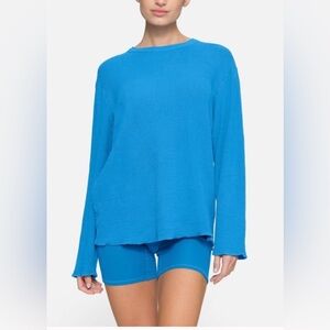 SKIMS French Terry Drapey Long Sleeve Shirt